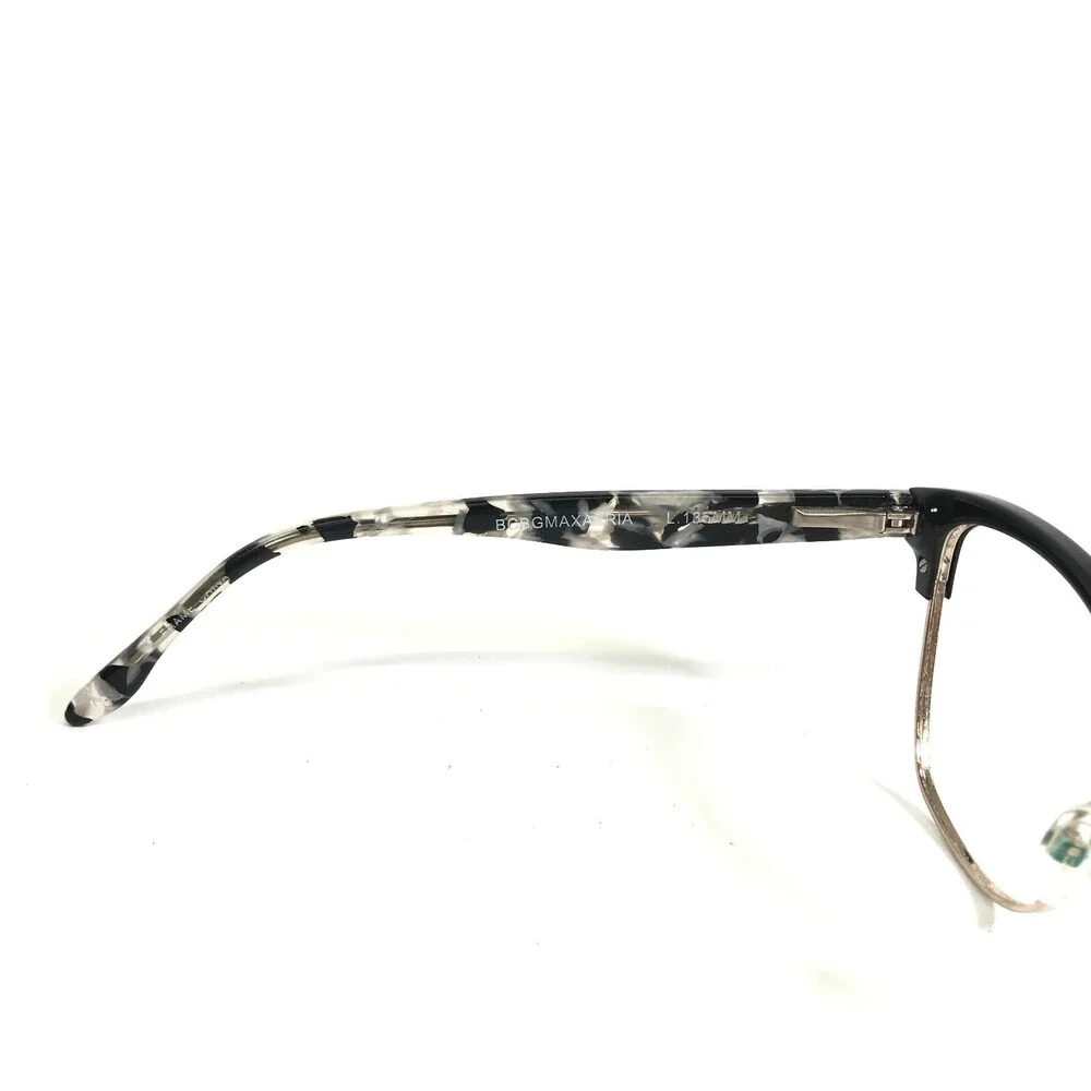 BCBGMAXAZRIA Eyeglasses Frames CARRIGAN Black Gray Tortoise Gold 53-17-135